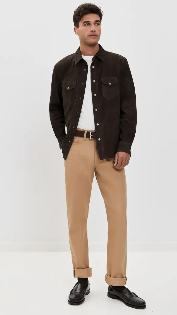 Billy Reid Savoy Suede Shacket | Thumbnail 5 Billy Reid Savoy Suede Shacket | Thumbnail 5