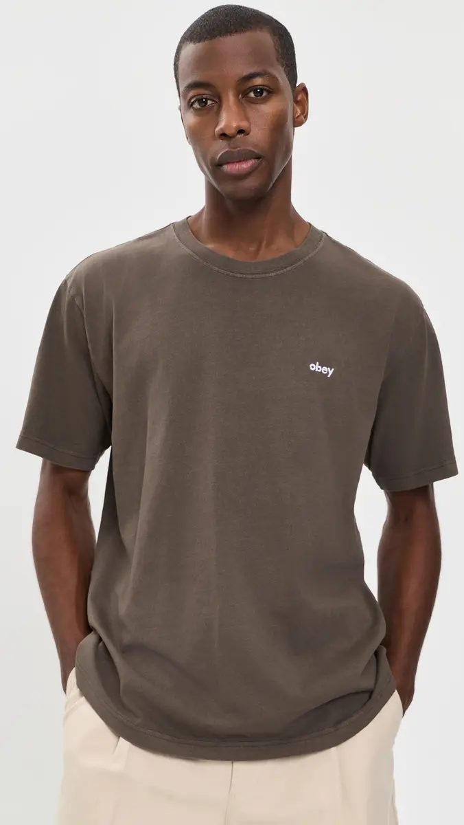 Obey Lowercase Short Sleeve Pigment Tee | Thumbnail 2 Obey Lowercase Short Sleeve Pigment Tee | Thumbnail 2