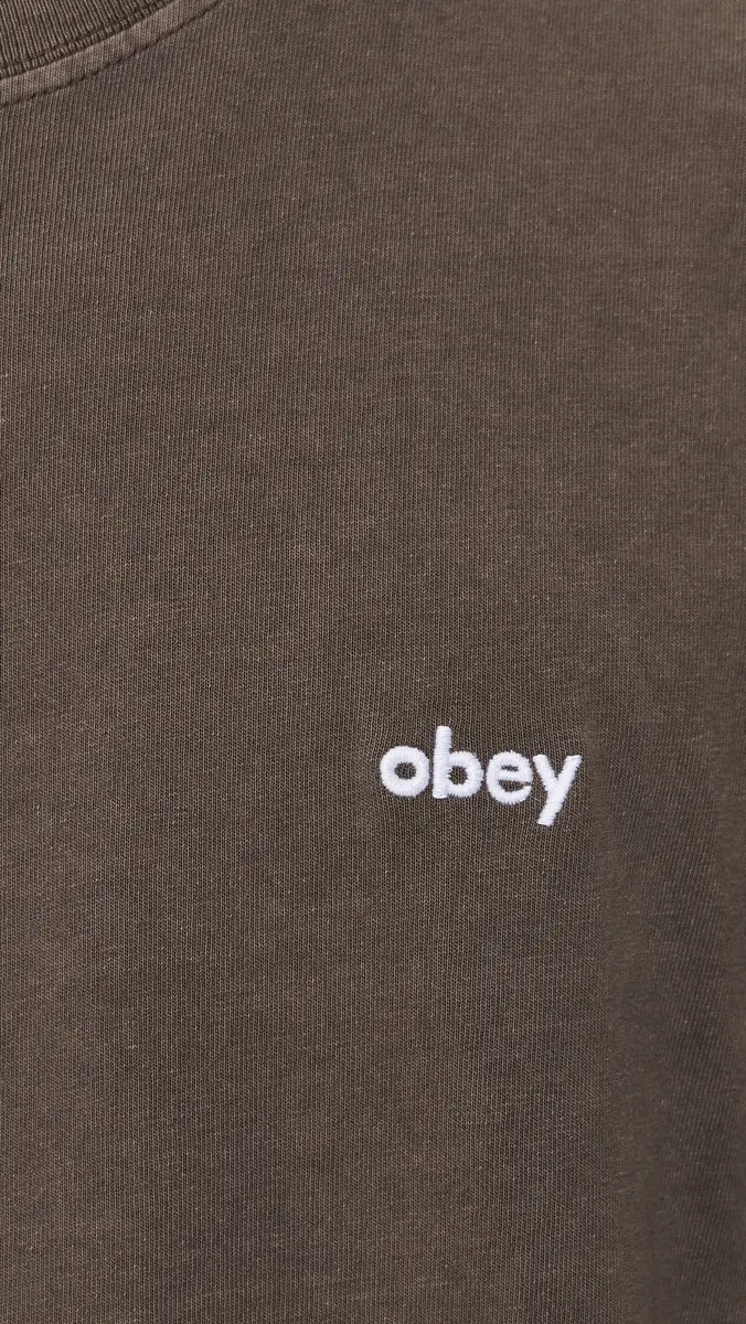 Obey Lowercase Short Sleeve Pigment Tee | Thumbnail 6 Obey Lowercase Short Sleeve Pigment Tee | Thumbnail 6