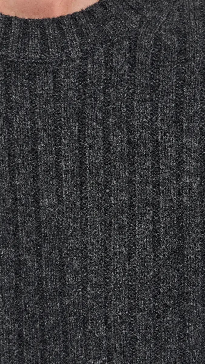 Helmut Lang Rustic Wool Rib Crew Sweater | Thumbnail 6 Helmut Lang Rustic Wool Rib Crew Sweater | Thumbnail 6