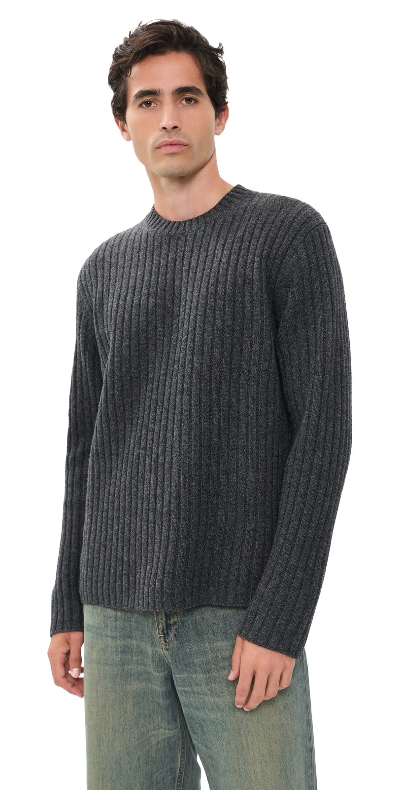 Rustic Wool Rib Crew Sweater Rustic Wool Rib Crew Sweater