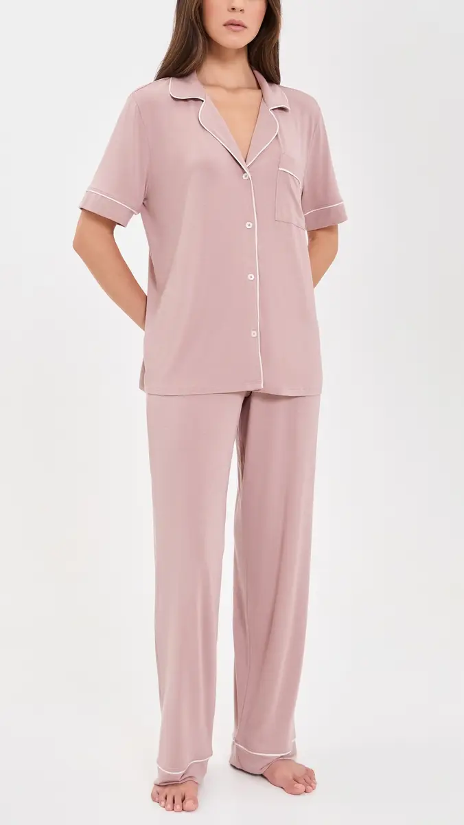 Eberjey Gisele Short Sleeve and Pants Pajama Set | Thumbnail 2