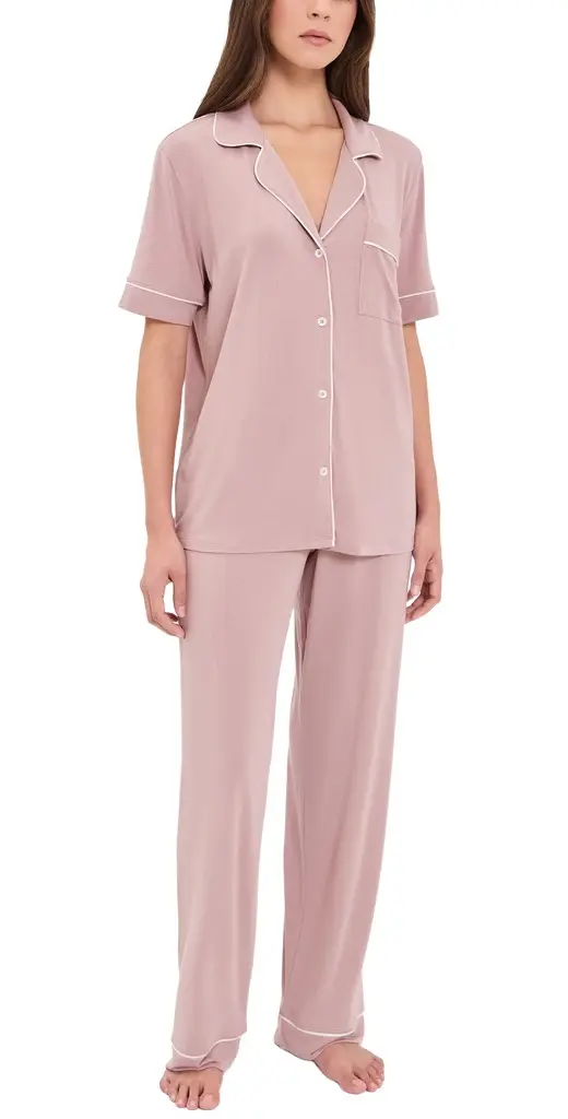 Eberjey Gisele Short Sleeve and Pants Pajama Set