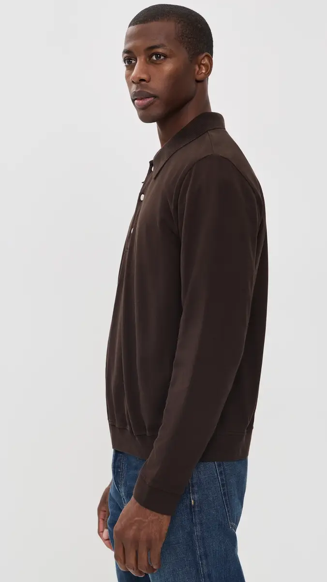 Citizens of Humanity Long Sleeve Banded Polo | Thumbnail 6 Citizens of Humanity Long Sleeve Banded Polo | Thumbnail 6