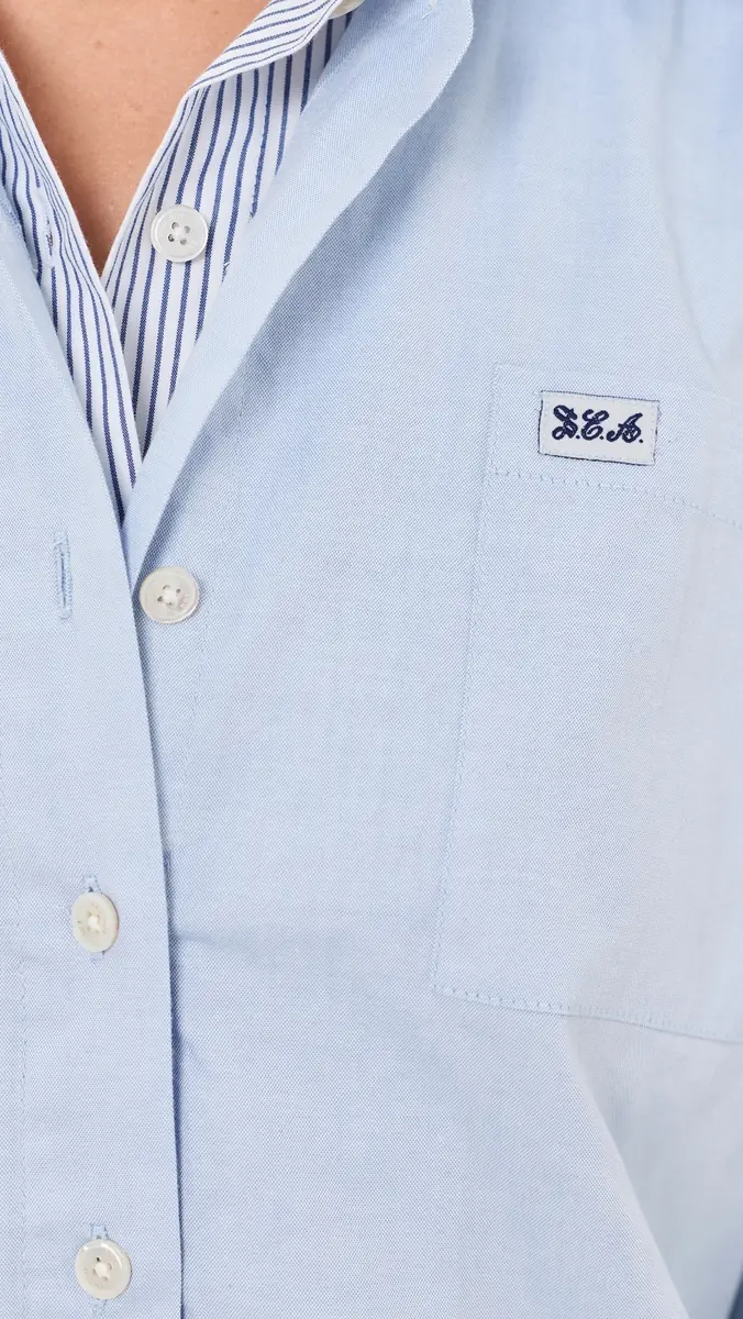 Sea Zayna Double Layered Button Down | Thumbnail 6 Sea Zayna Double Layered Button Down | Thumbnail 6