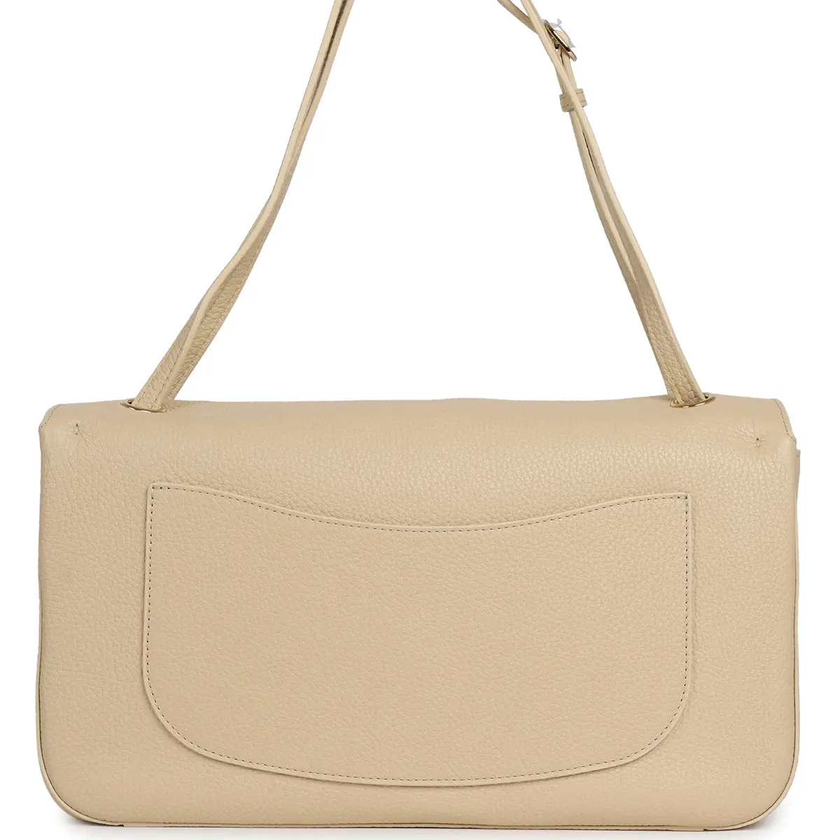 Chanel Chanel Maxi "Souplissimo" Small Flap Bag Light Beige Grained Calfskin Gold Hardware | Thumbnail 4 Chanel Chanel Maxi "Souplissimo" Small Flap Bag Light Beige Grained Calfskin Gold Hardware | Thumbnail 4