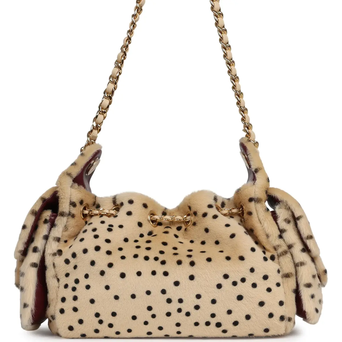 Chanel Chanel Mini 25 Hobo Bag "Cheetah Print" Calf Hair Gold Hardware | Thumbnail 4
