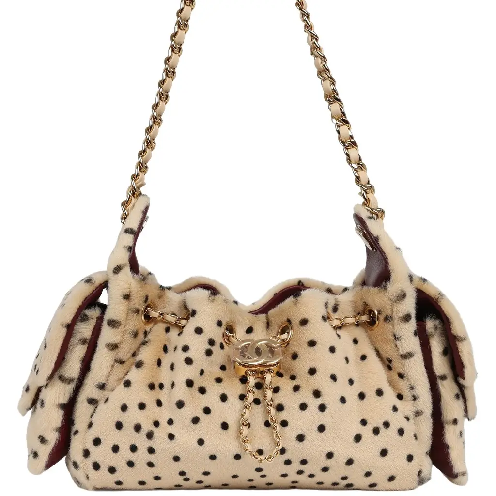 Chanel Chanel Mini 25 Hobo Bag "Cheetah Print" Calf Hair Gold Hardware