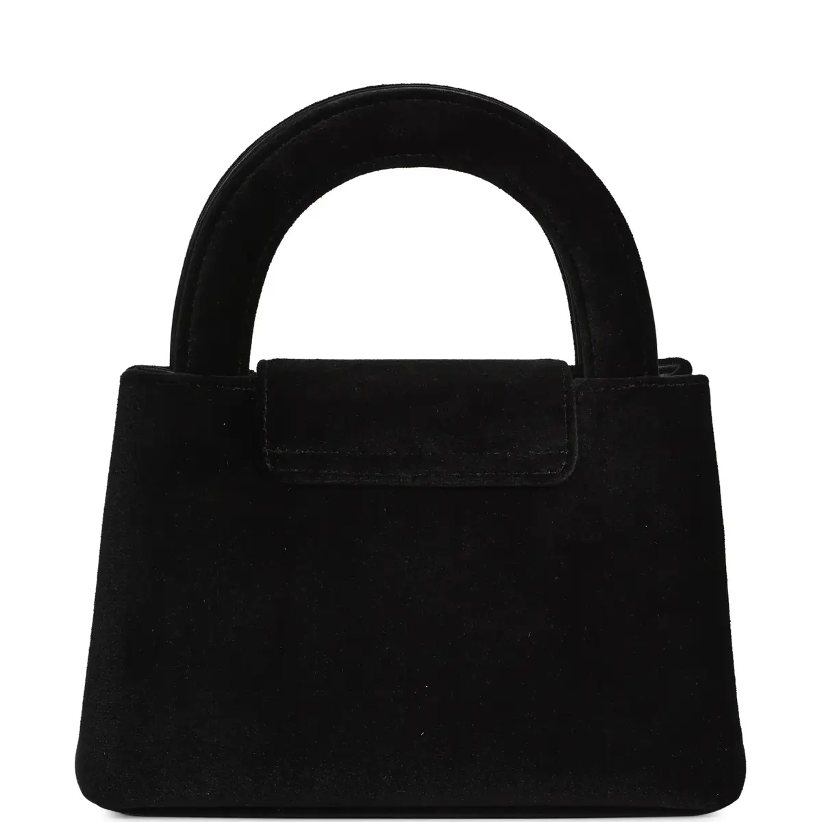 Chanel Chanel Small Kelly Shopper Black Velvet Crystal Light Gold Hardware | Thumbnail 4 Chanel Chanel Small Kelly Shopper Black Velvet Crystal Light Gold Hardware | Thumbnail 4