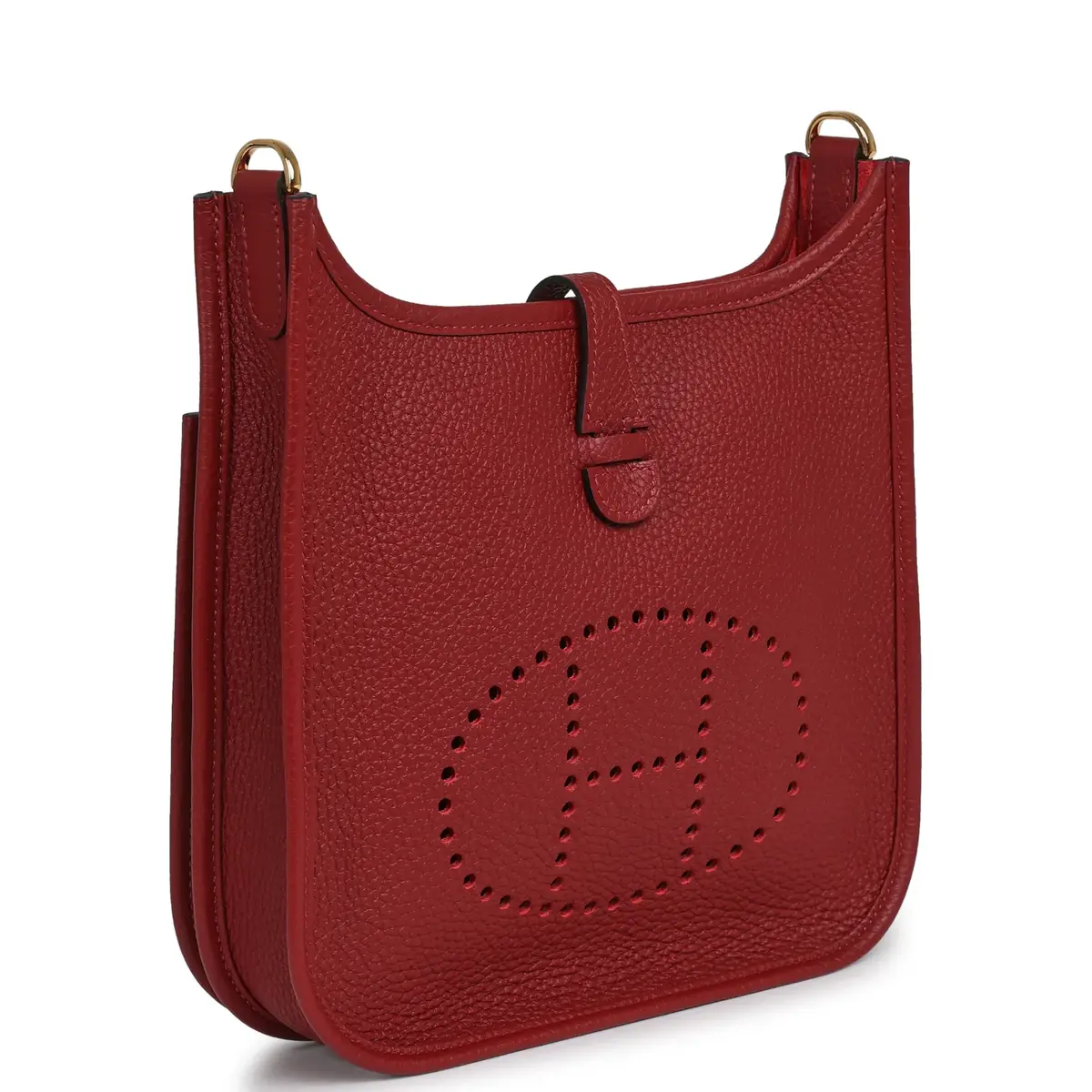 HERMÈS Hermes Evelyne 23 Rouge H Clemence Gold Hardware | Thumbnail 2 HERMÈS Hermes Evelyne 23 Rouge H Clemence Gold Hardware | Thumbnail 2