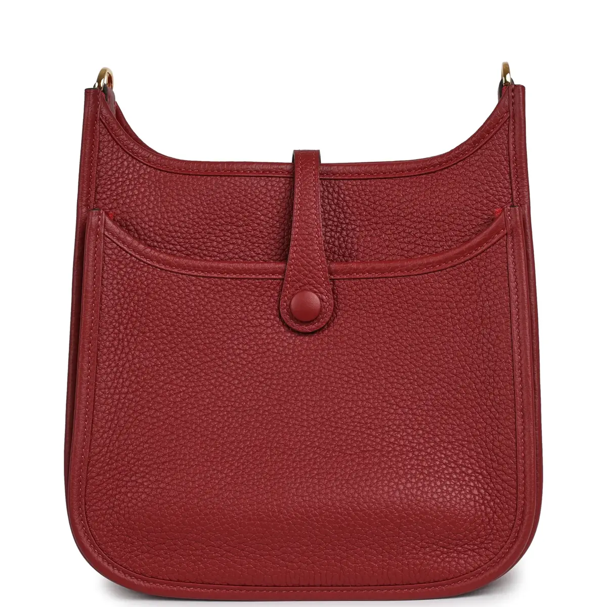 HERMÈS Hermes Evelyne 23 Rouge H Clemence Gold Hardware | Thumbnail 4 HERMÈS Hermes Evelyne 23 Rouge H Clemence Gold Hardware | Thumbnail 4