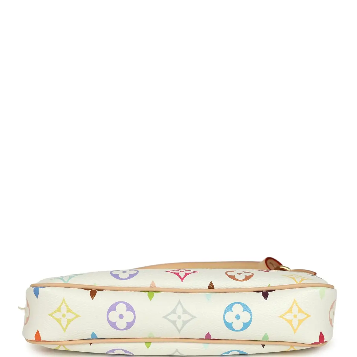 Louis Vuitton Louis Vuitton X Takashi Murakami Pochette Accessories White Multicolored Monogram Gold Hardware | Thumbnail 8 Louis Vuitton Louis Vuitton X Takashi Murakami Pochette Accessories White Multicolored Monogram Gold Hardware | Thumbnail 8
