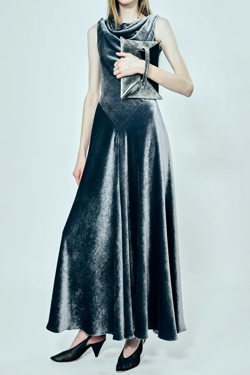 Altuzarra Drina Velvet Maxi Dress | Thumbnail 2 Altuzarra Drina Velvet Maxi Dress | Thumbnail 2