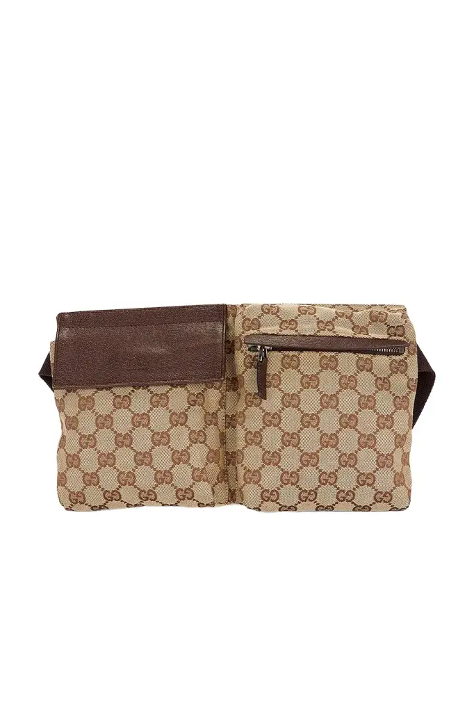 Gucci Gucci Double Pocket Belt Bag | Image 1 Gucci Gucci Double Pocket Belt Bag | Image 1