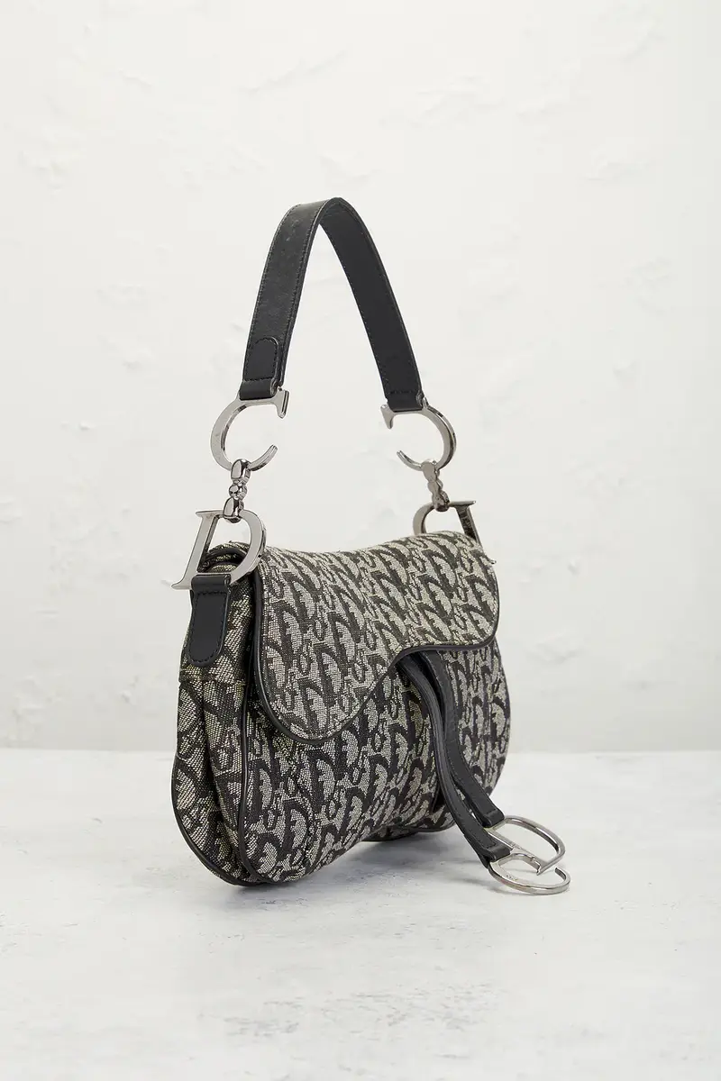 Dior Dior Trotter Oblique Double Saddle Bag | Thumbnail 4 Dior Dior Trotter Oblique Double Saddle Bag | Thumbnail 4