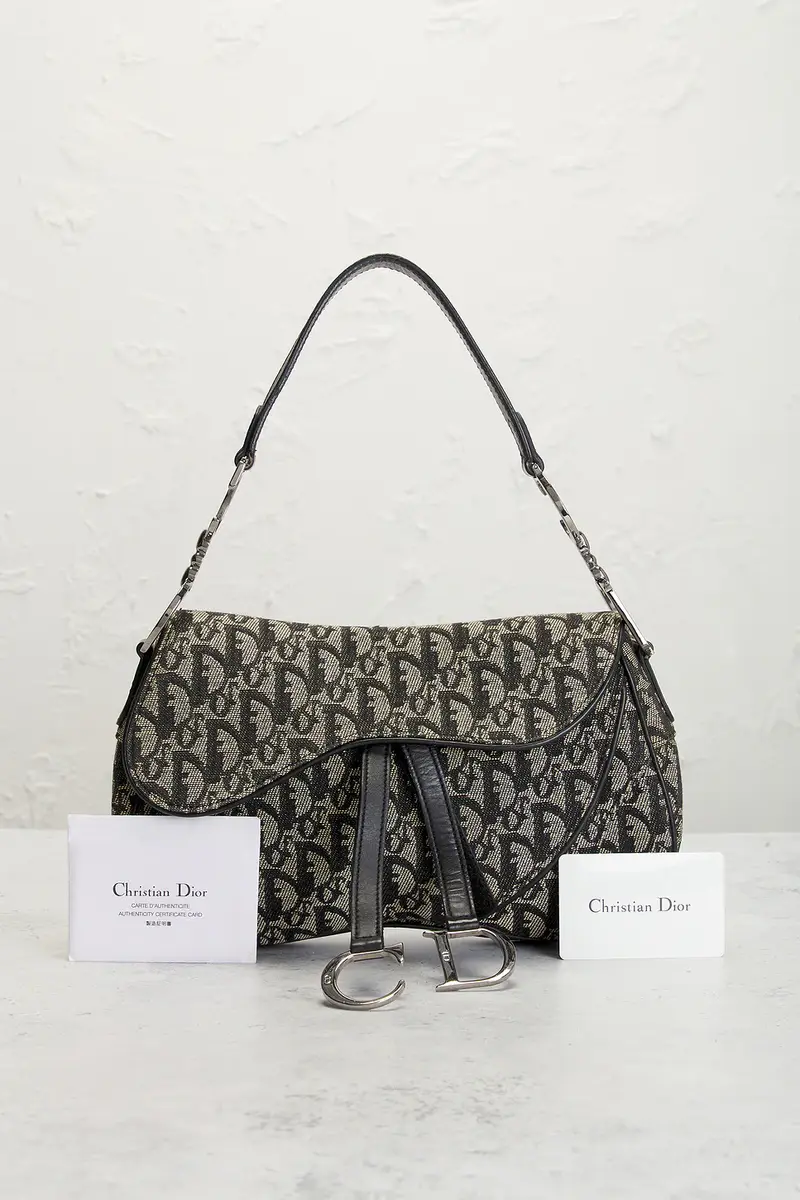 Dior Dior Trotter Oblique Double Saddle Bag | Thumbnail 9 Dior Dior Trotter Oblique Double Saddle Bag | Thumbnail 9