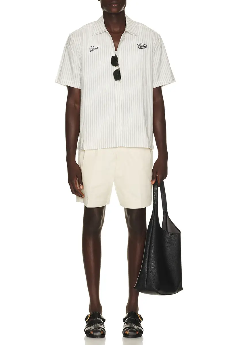 Percival Blake Double Pleated Shorts | Thumbnail 3 Percival Blake Double Pleated Shorts | Thumbnail 3