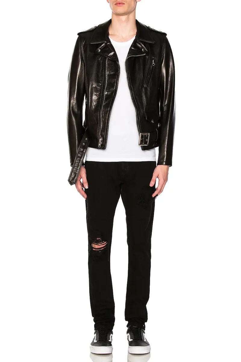 SCHOTT Pebbled Moto Jacket | Thumbnail 5
