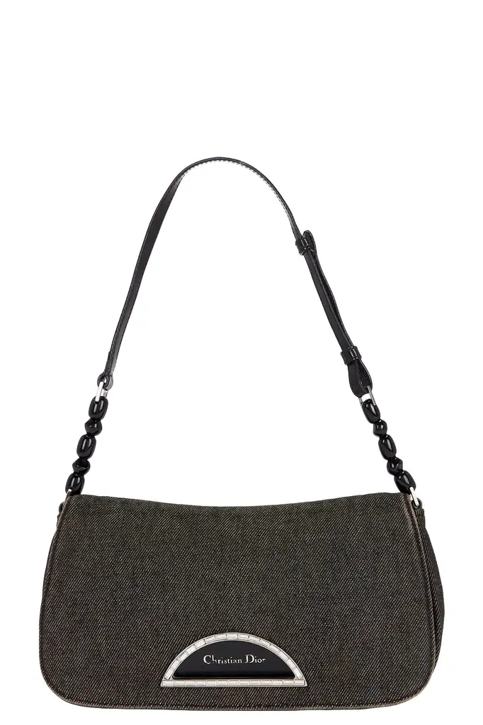 Dior Dior Denim Maris Pearl Shoulder Bag