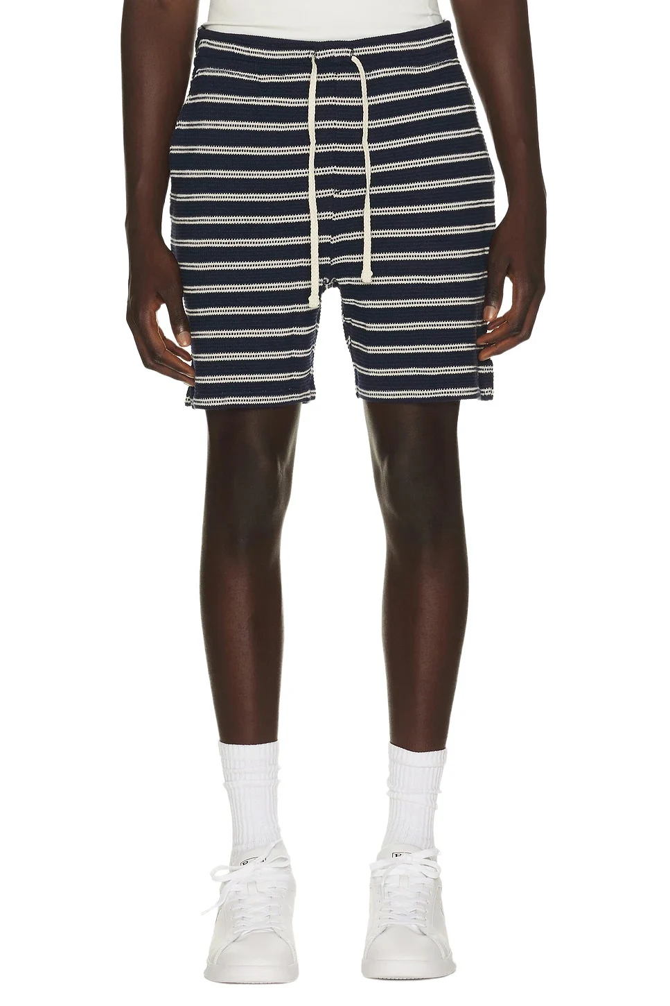 Cotton Club Bar Stripe Textured Pull On Short