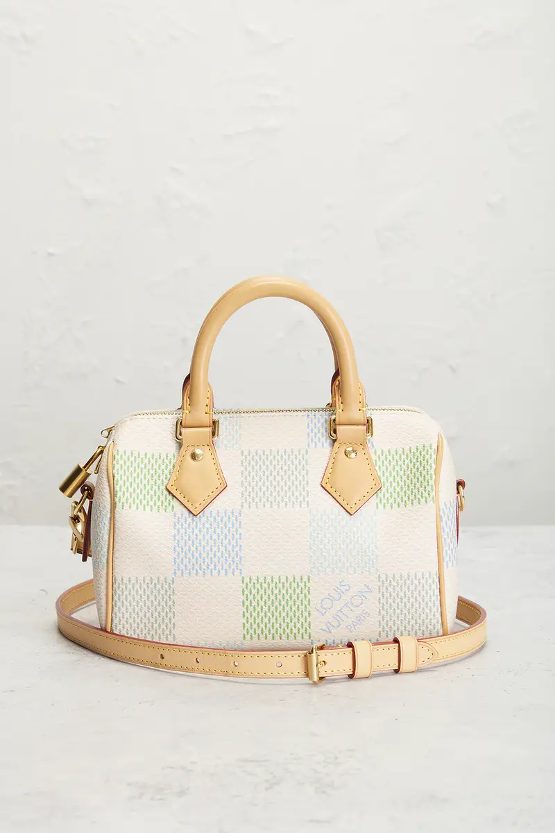 Louis Vuitton Louis Vuitton Limited Edition Damierlicious Giant Speedy Bandouliere 20 Handbag | Thumbnail 2