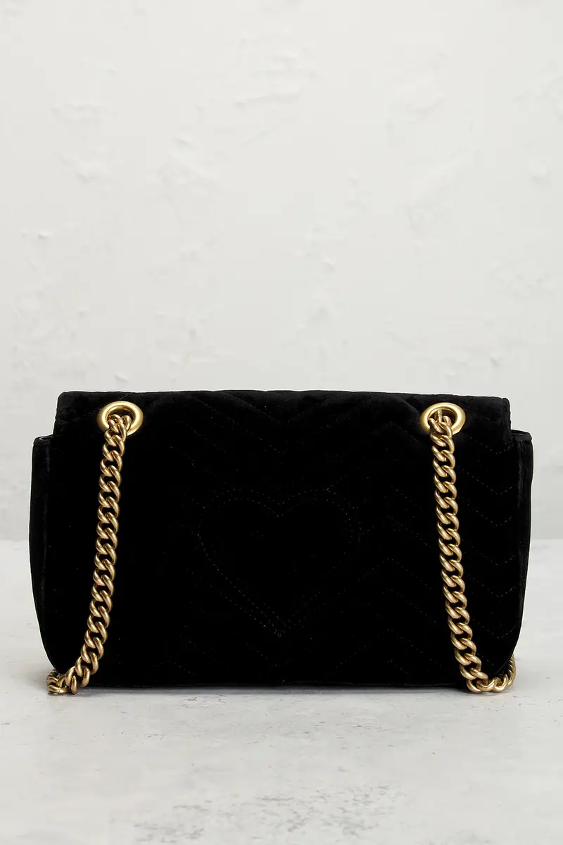 Gucci Gucci Embellished Velvet GG Marmont Shoulder Bag | Thumbnail 3 Gucci Gucci Embellished Velvet GG Marmont Shoulder Bag | Thumbnail 3