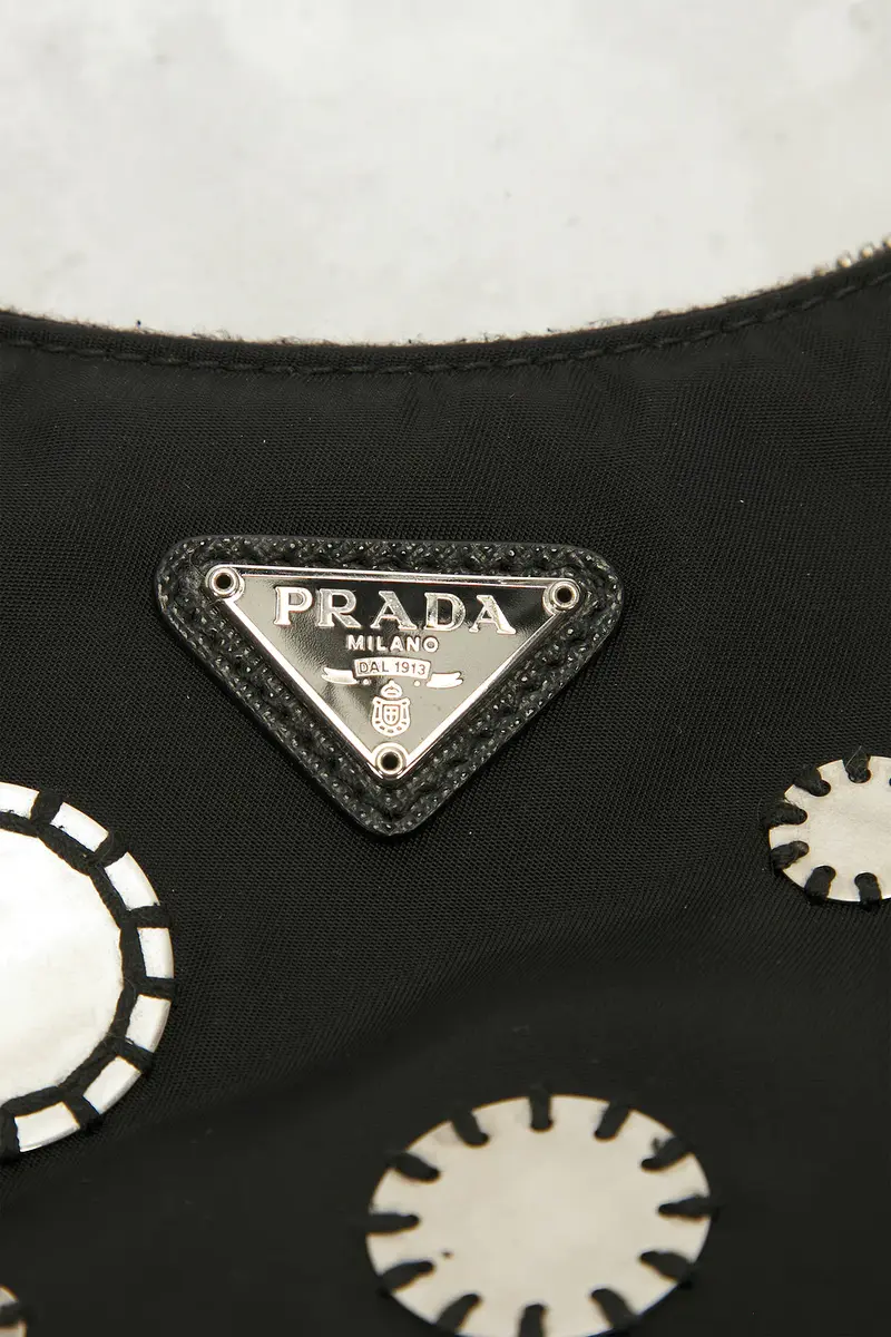 Prada Prada Sequin Polka Dot Re-Edition 2005 Re-Nylon Shoulder Bag | Thumbnail 6