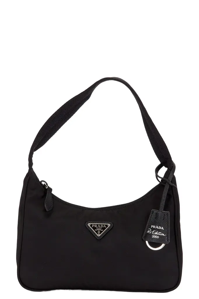 Prada Prada Mini Re-Edition 2000 Re-Nylon Shoulder Bag | Image 1 Prada Prada Mini Re-Edition 2000 Re-Nylon Shoulder Bag | Image 1