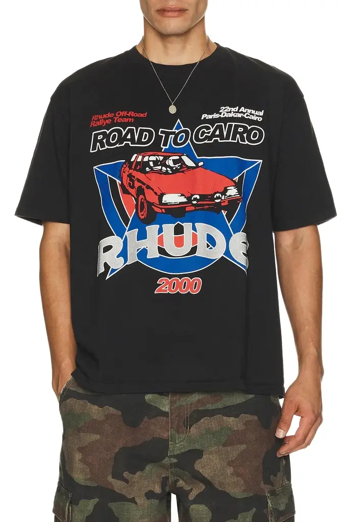 Rhude Road To Cairo Tee | Image 1 Rhude Road To Cairo Tee | Image 1