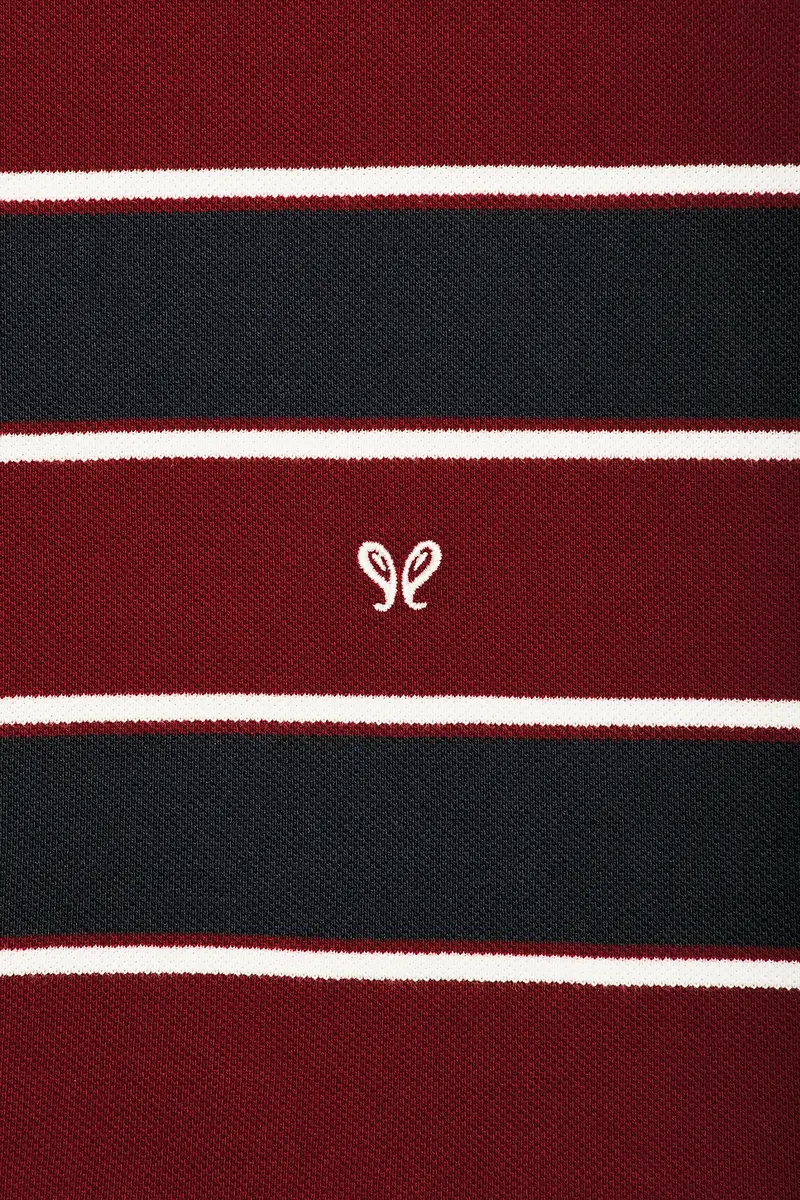 Rhude Fontaine Striped Short Sleeve Polo Shirt | Thumbnail 5 Rhude Fontaine Striped Short Sleeve Polo Shirt | Thumbnail 5