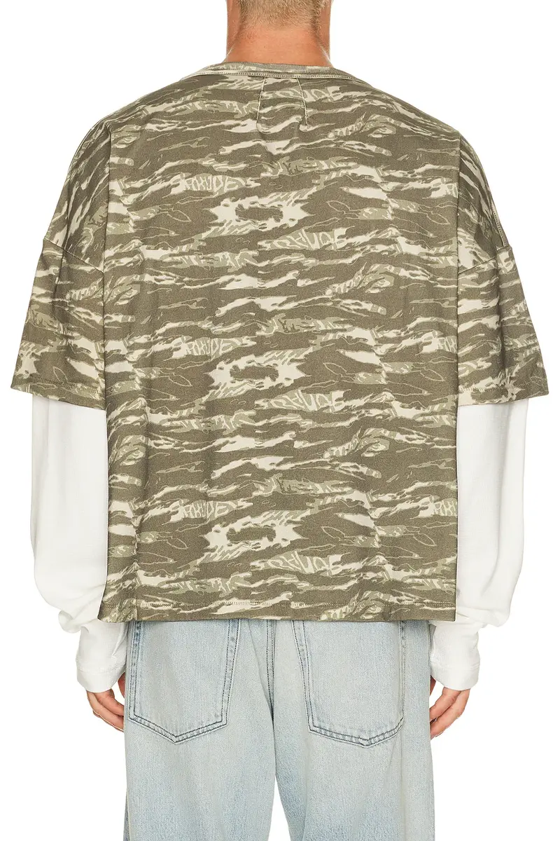 Rhude Tiger Camo Double Layer Tee | Thumbnail 2