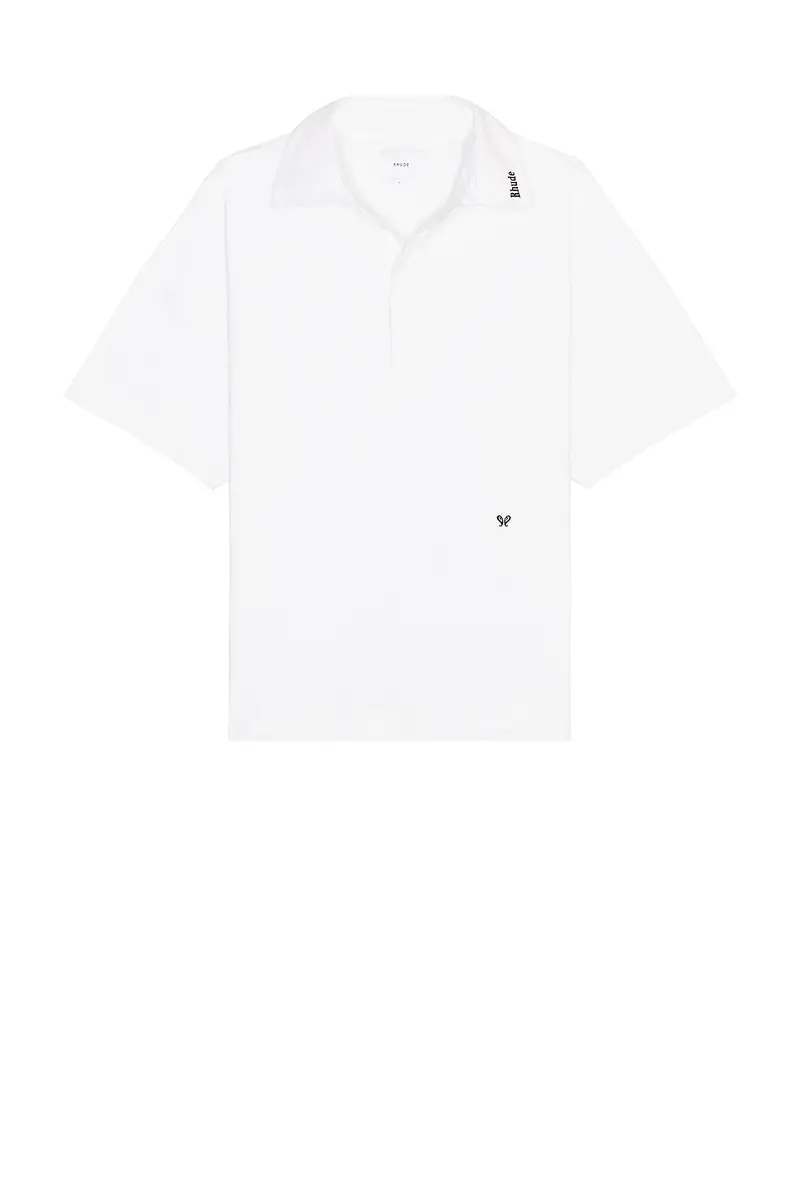 Rhude Short Sleeve Jersey Polo Shirt | Thumbnail 4 Rhude Short Sleeve Jersey Polo Shirt | Thumbnail 4