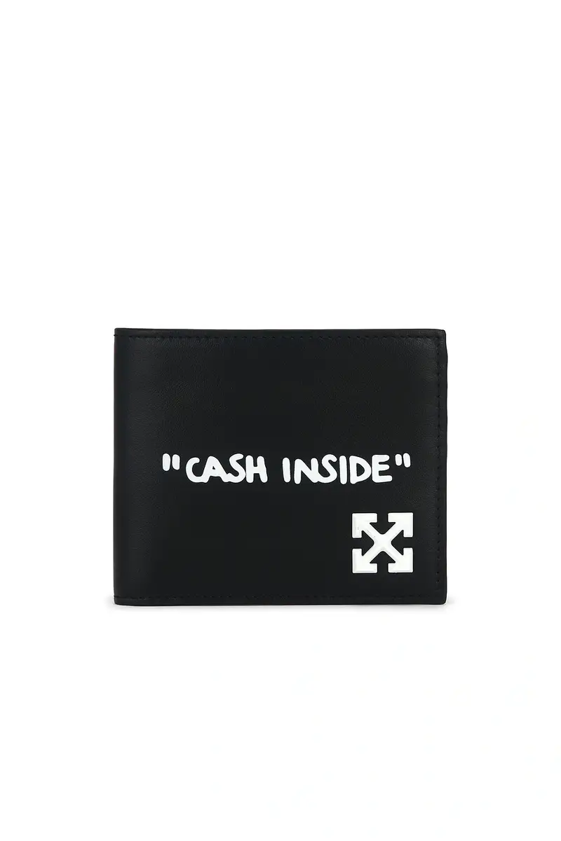 Off-White Jitney Quote Bifold Wallet | Image 1 Off-White Jitney Quote Bifold Wallet | Image 1