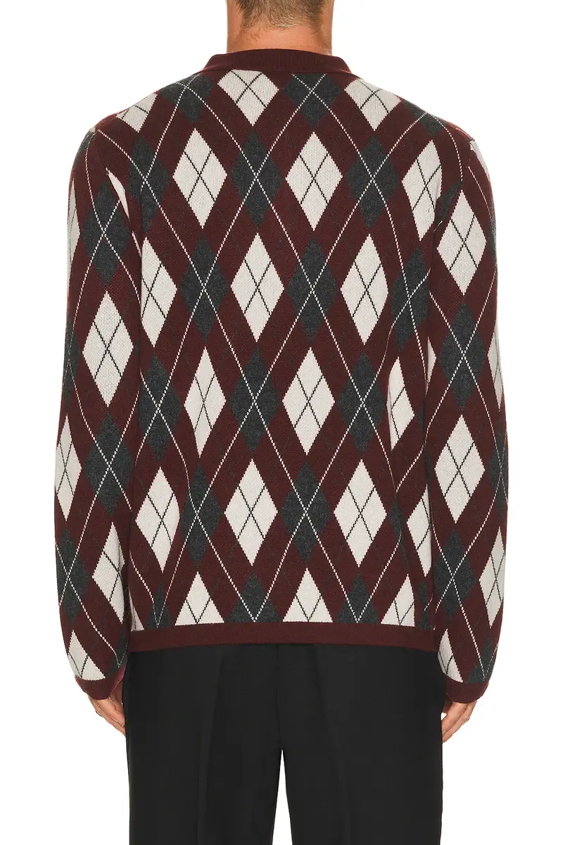Simkhai Callum Cashmere Argyle Polo | Thumbnail 2 Simkhai Callum Cashmere Argyle Polo | Thumbnail 2