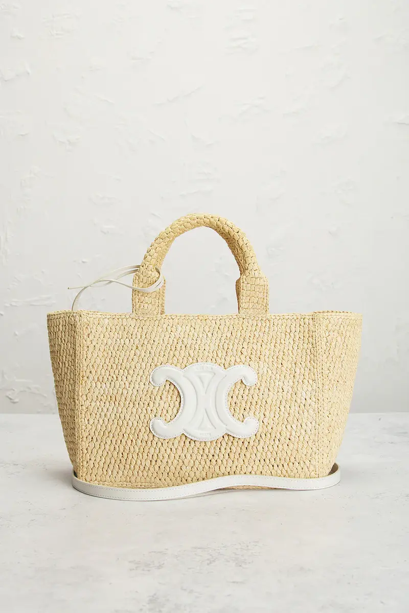 Celine Celine Raffia Small Cabas Thais Tote Bag | Thumbnail 2 Celine Celine Raffia Small Cabas Thais Tote Bag | Thumbnail 2