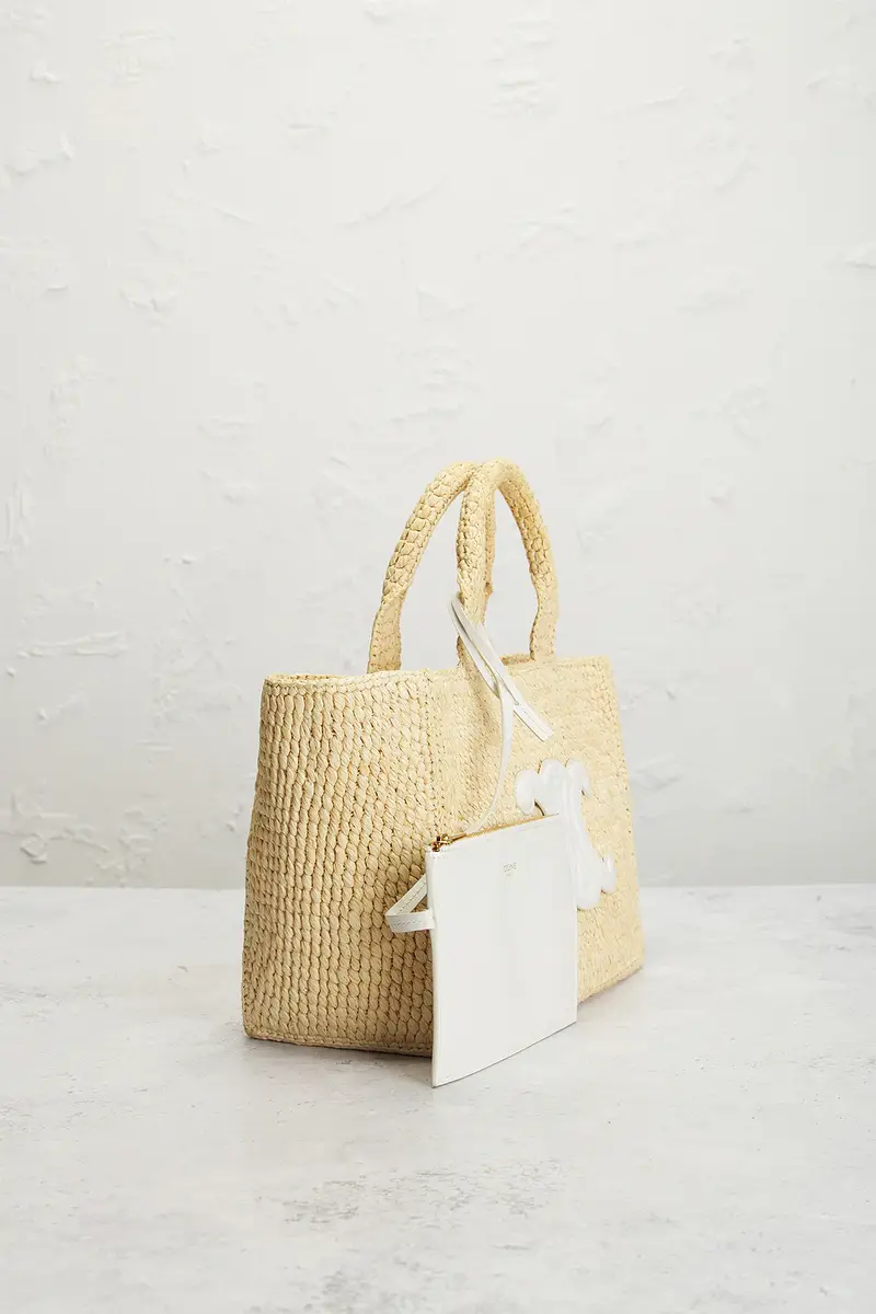 Celine Celine Raffia Small Cabas Thais Tote Bag | Thumbnail 4 Celine Celine Raffia Small Cabas Thais Tote Bag | Thumbnail 4