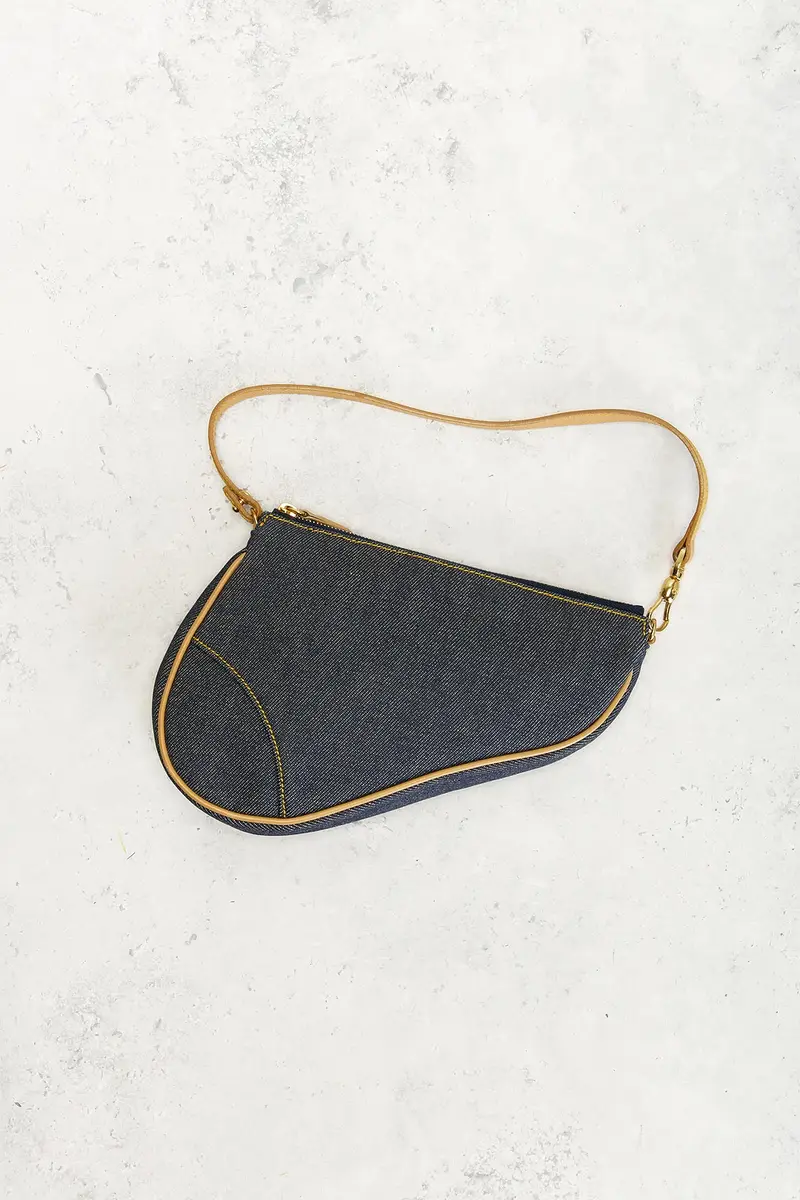 Dior Dior Denim Pochette Saddle Bag | Thumbnail 2 Dior Dior Denim Pochette Saddle Bag | Thumbnail 2