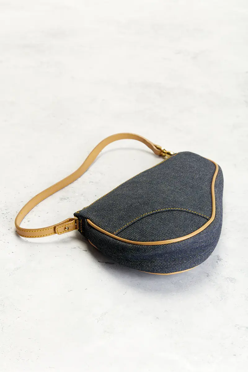 Dior Dior Denim Pochette Saddle Bag | Thumbnail 4 Dior Dior Denim Pochette Saddle Bag | Thumbnail 4