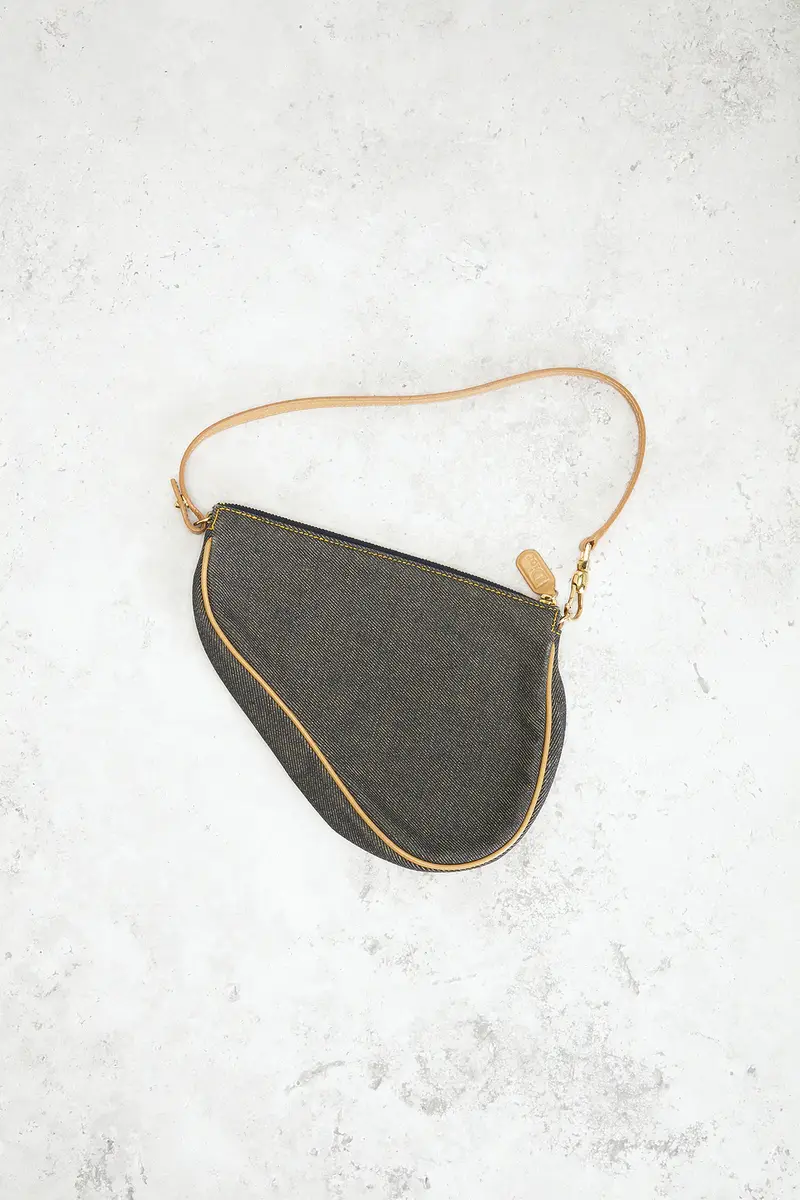 Dior Dior Denim Pochette Saddle Bag | Thumbnail 3 Dior Dior Denim Pochette Saddle Bag | Thumbnail 3