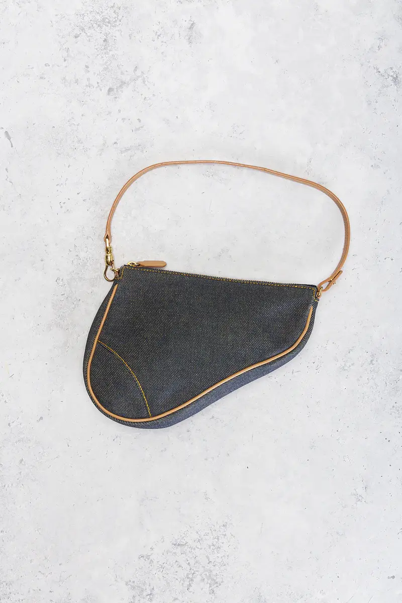 Dior Dior Denim Pochette Saddle Bag | Thumbnail 2 Dior Dior Denim Pochette Saddle Bag | Thumbnail 2