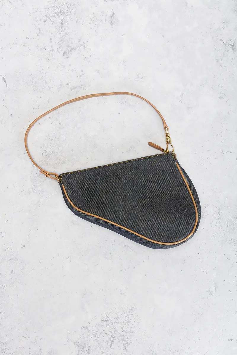 Dior Dior Denim Pochette Saddle Bag | Thumbnail 3 Dior Dior Denim Pochette Saddle Bag | Thumbnail 3