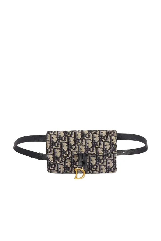 Dior Dior Oblique Saddle Belt Bag