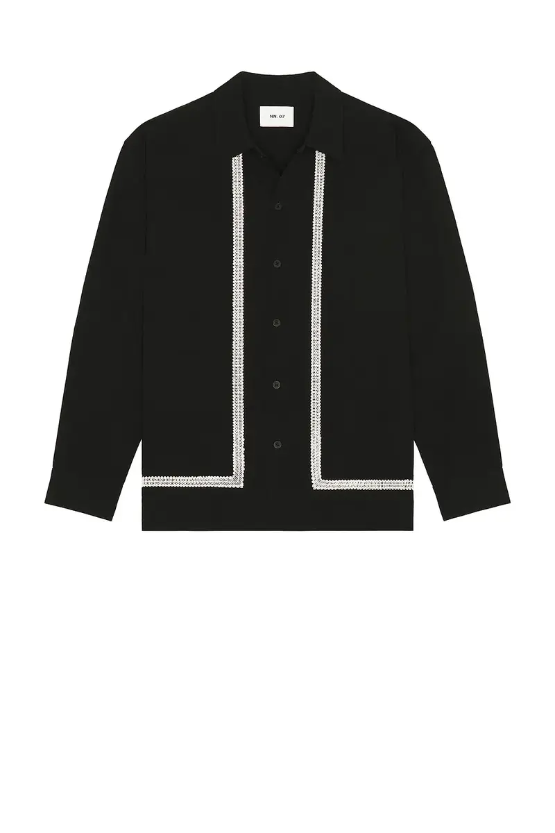 NN07 Reed Embroidered Button Up Overshirt | Thumbnail 4 NN07 Reed Embroidered Button Up Overshirt | Thumbnail 4