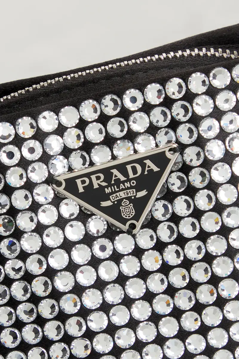 Prada Prada Crystal Embellished Satin Tote Bag | Thumbnail 5 Prada Prada Crystal Embellished Satin Tote Bag | Thumbnail 5