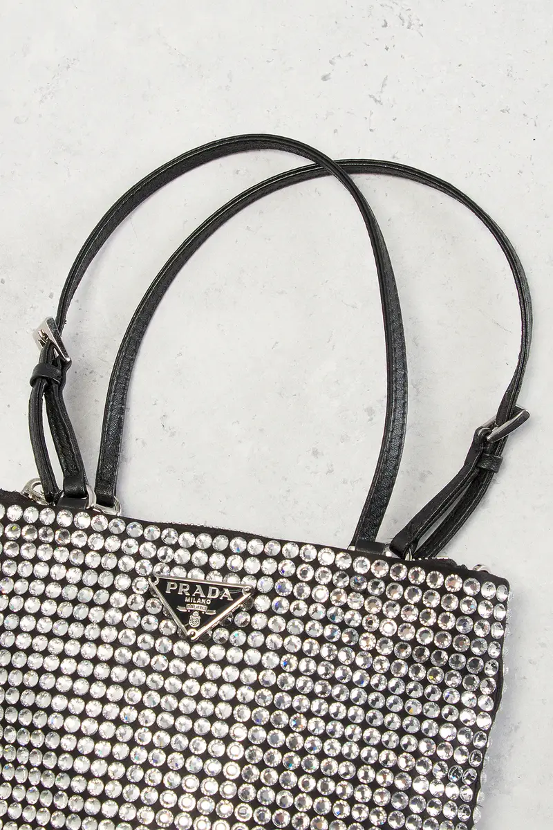 Prada Prada Crystal Embellished Satin Tote Bag | Thumbnail 6 Prada Prada Crystal Embellished Satin Tote Bag | Thumbnail 6
