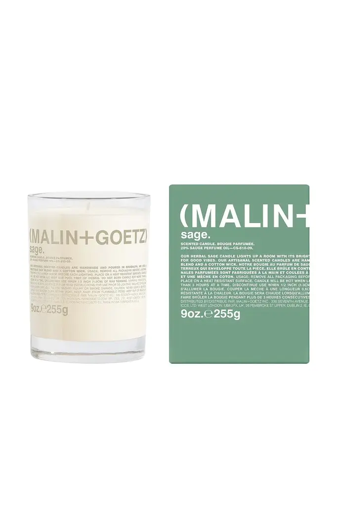 MALIN+GOETZ MALIN+GOETZ Sage Candle | Image 1 MALIN+GOETZ MALIN+GOETZ Sage Candle | Image 1