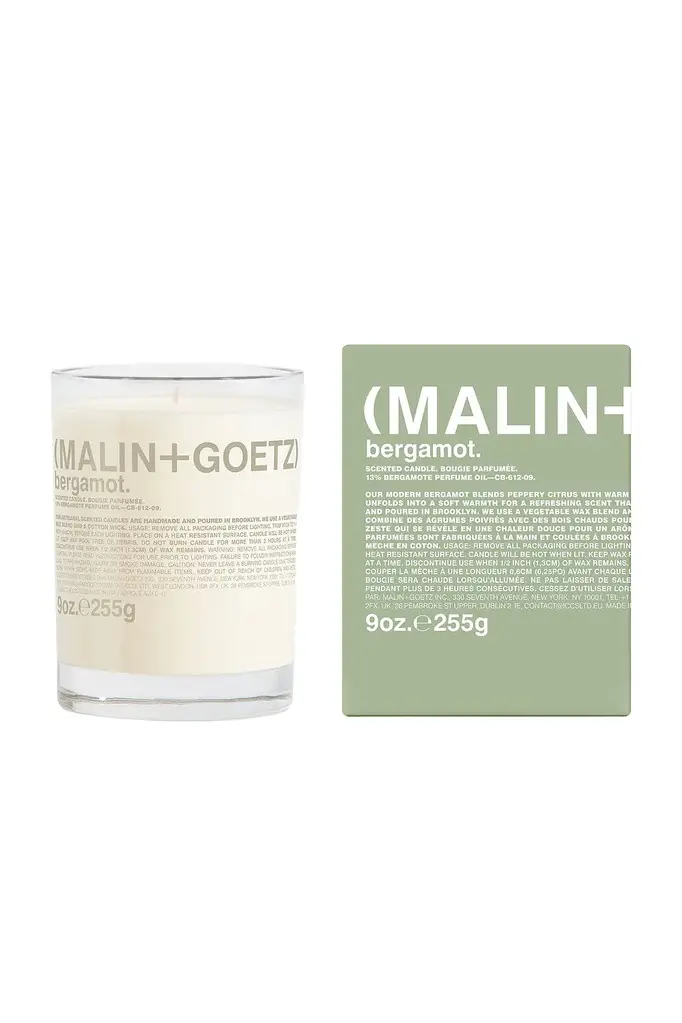 MALIN+GOETZ MALIN+GOETZ Bergamot Scented Candle | Image 1 MALIN+GOETZ MALIN+GOETZ Bergamot Scented Candle | Image 1