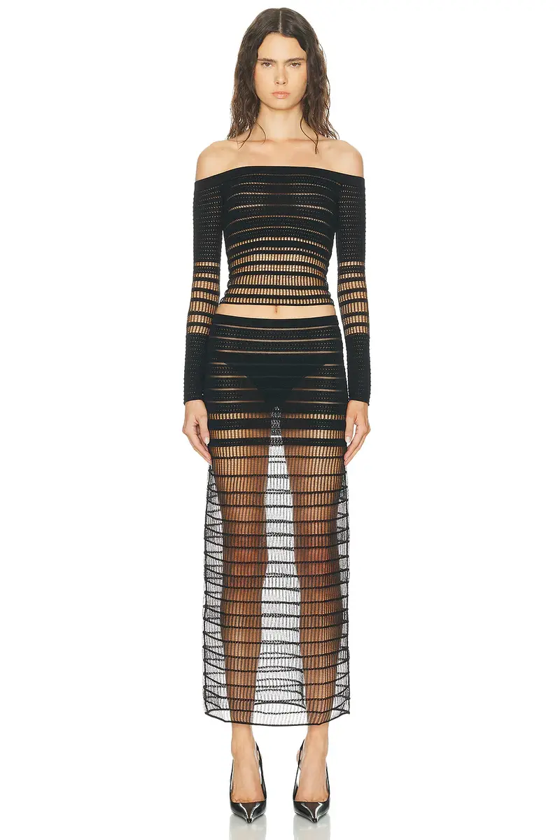 HAELO Veiled Maxi Skirt | Thumbnail 5 HAELO Veiled Maxi Skirt | Thumbnail 5
