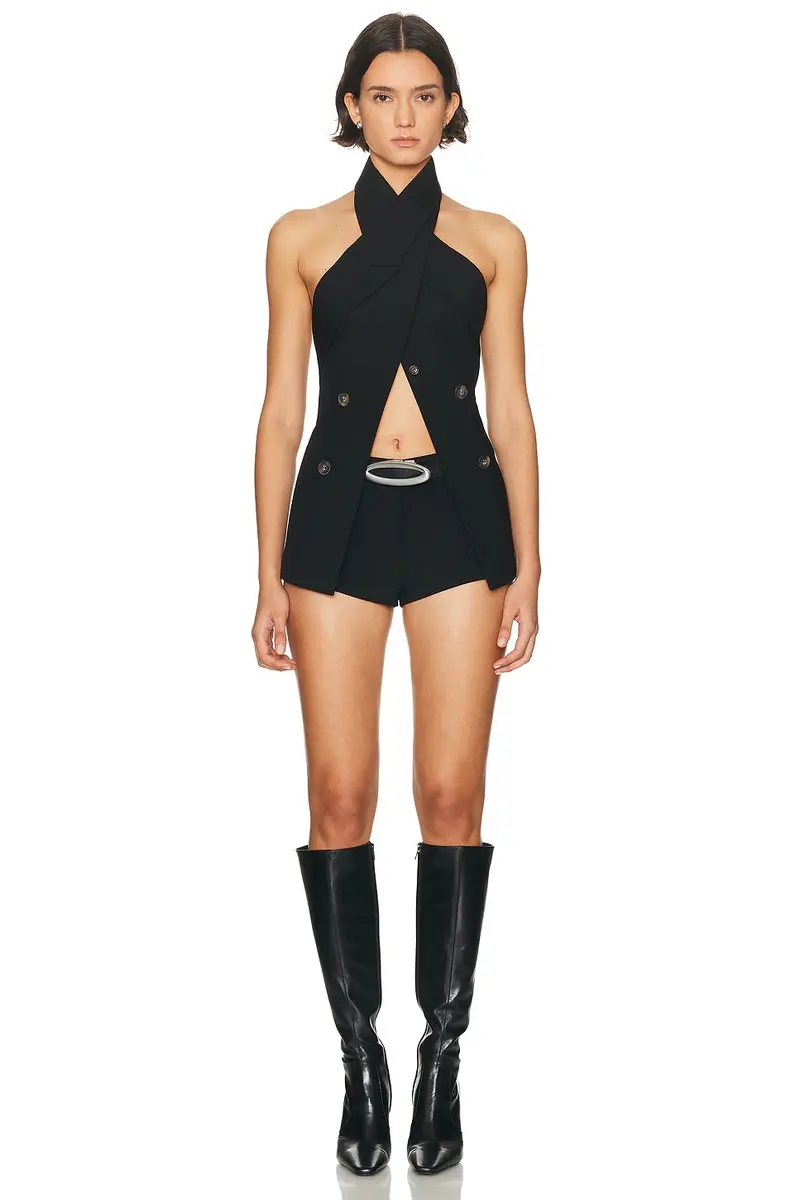 HAELO Wrap Lapel Halter Top | Thumbnail 4 HAELO Wrap Lapel Halter Top | Thumbnail 4