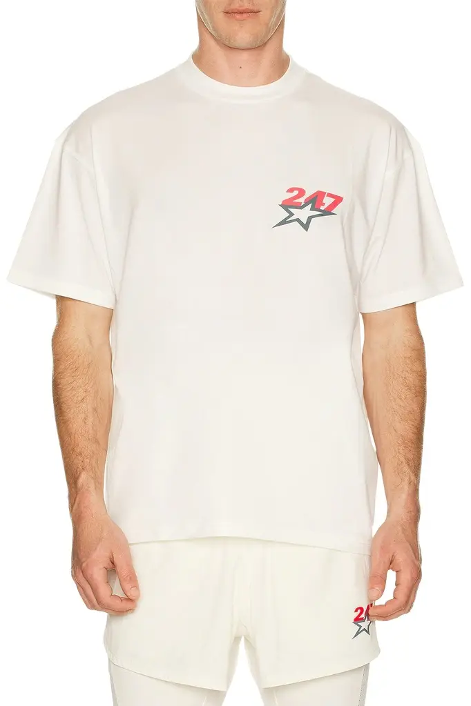 247 Team 247 Star Print Oversized T-Shirt